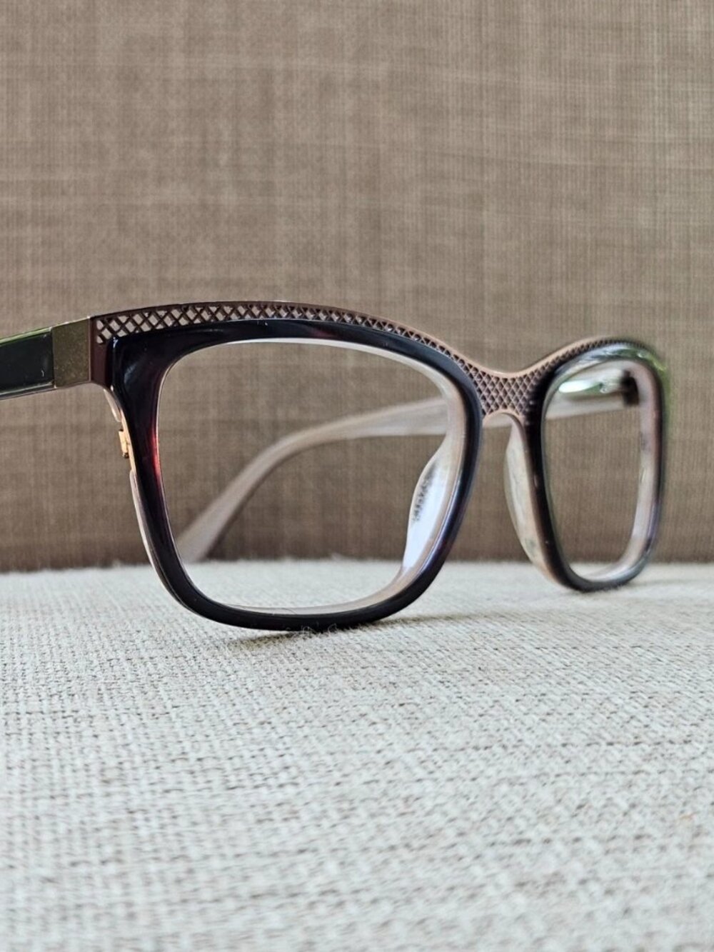 Gwen Stefani Women Eyeglasses Frame Brown Tone Eyewear Glasses GX STUDIO Frame